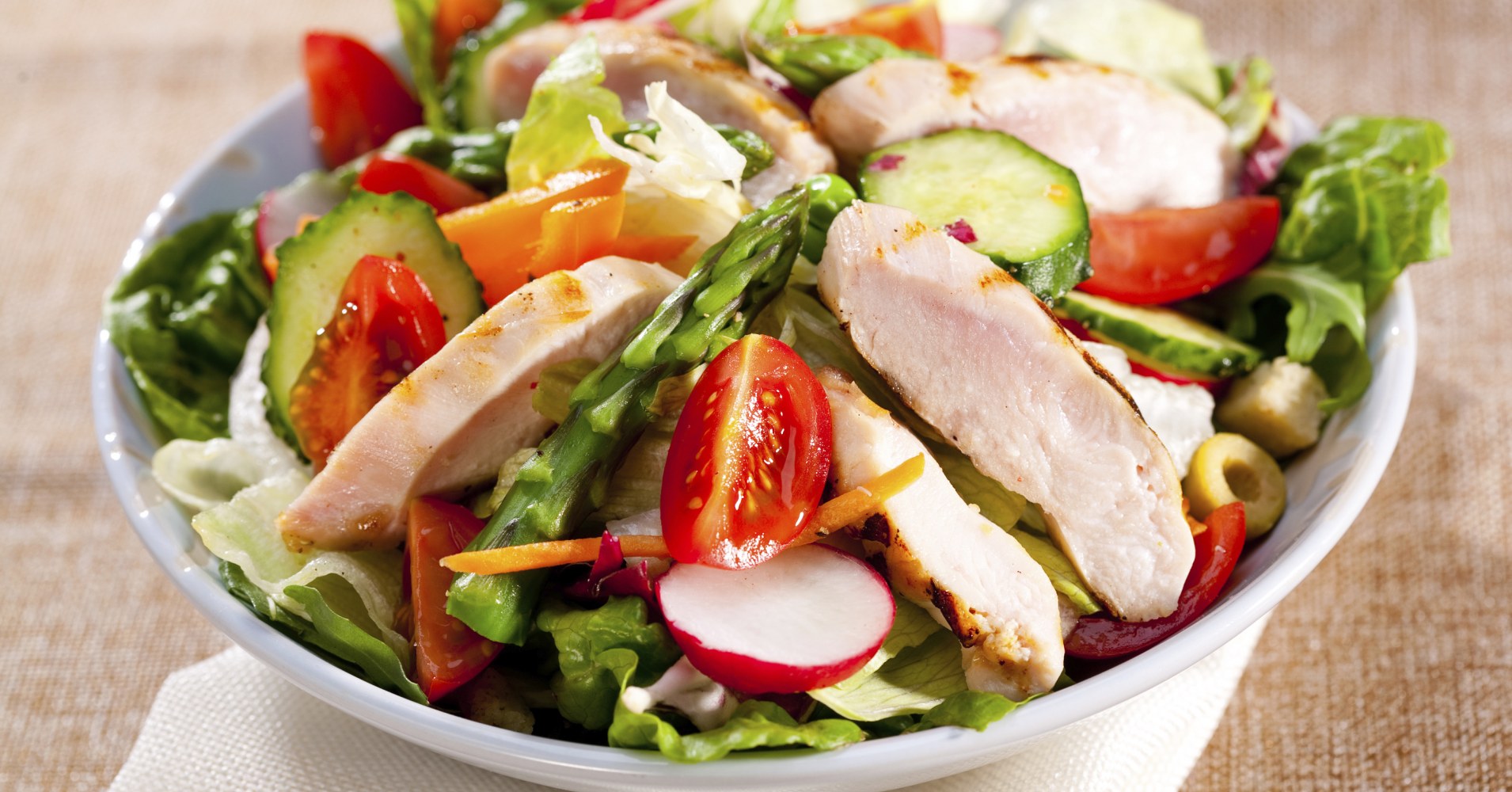 Sweet Chilli Chicken Salad Recipe | myfoodbook